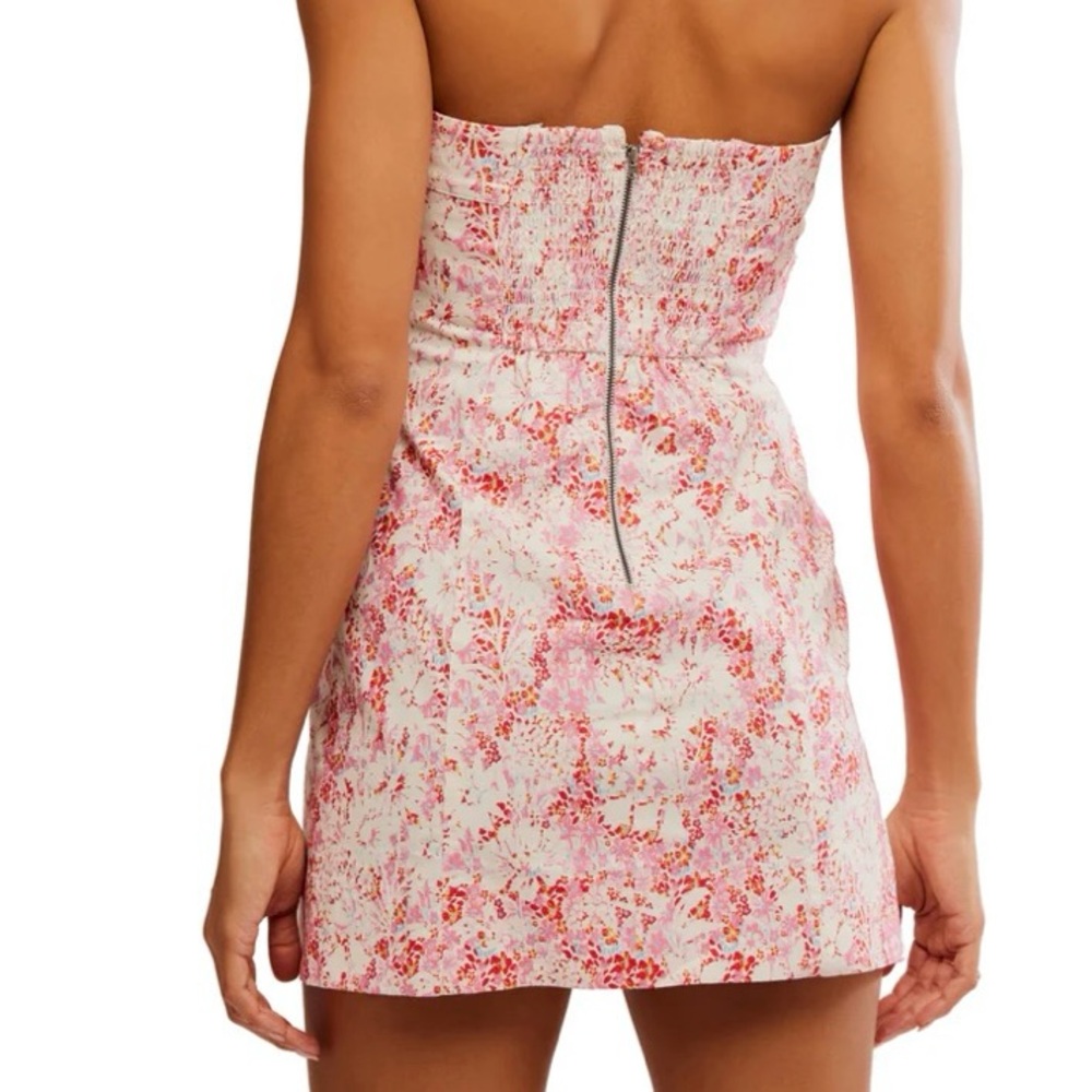 Free People Tomas Pink Mini Dress Button Detail Size XL NWT - Send Offers - Picture 2 of 9